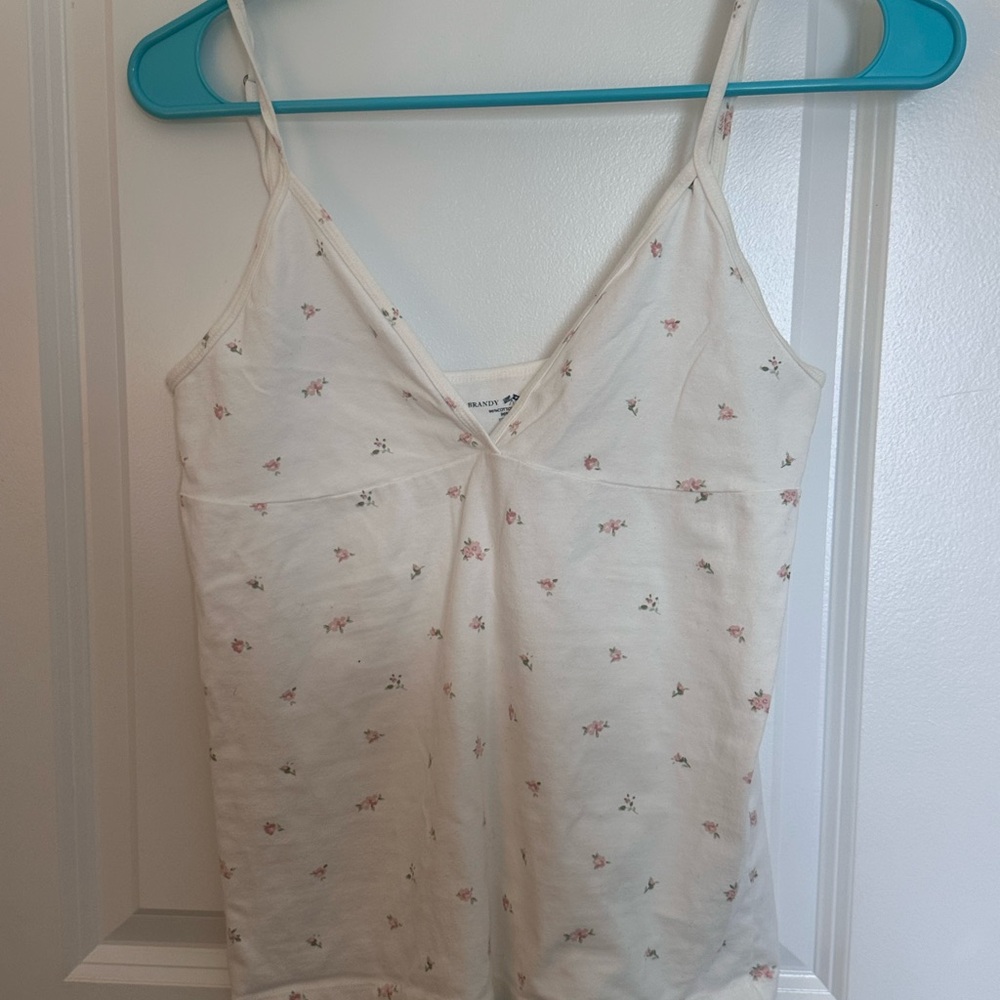 Brandy Melville Cream Chemise with Delicate Details